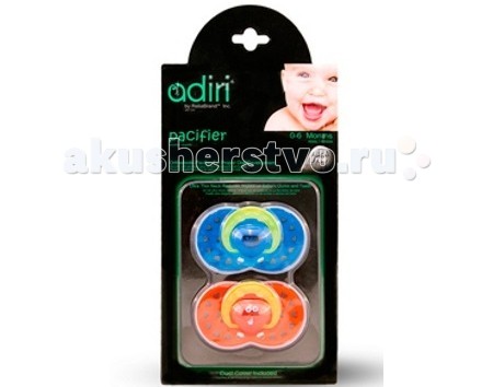  Adiri Heart Pacifiers   1 0-6 . 2 .