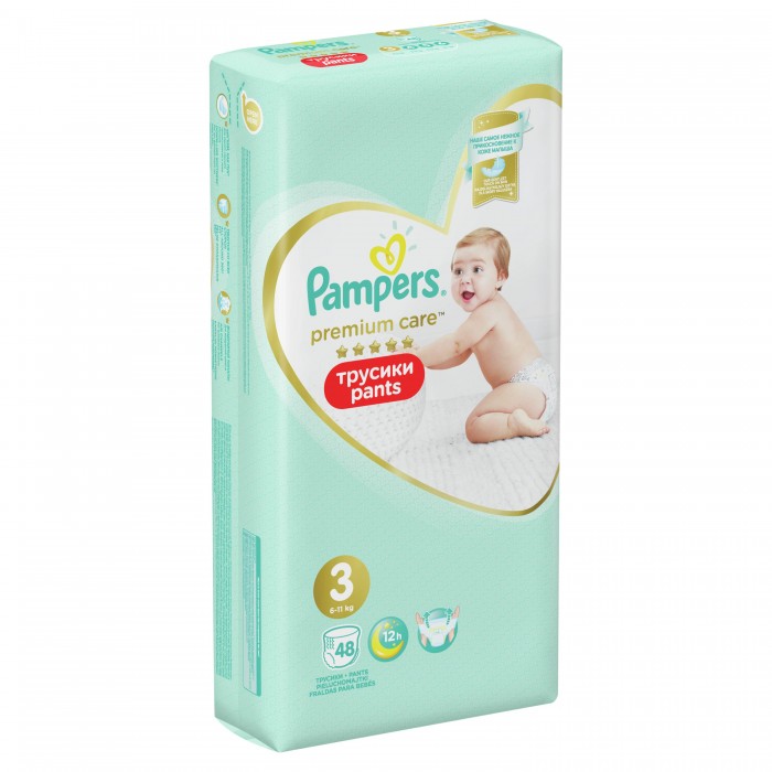  Pampers - Premium Care Pants .3 (6-11 ) 48 .