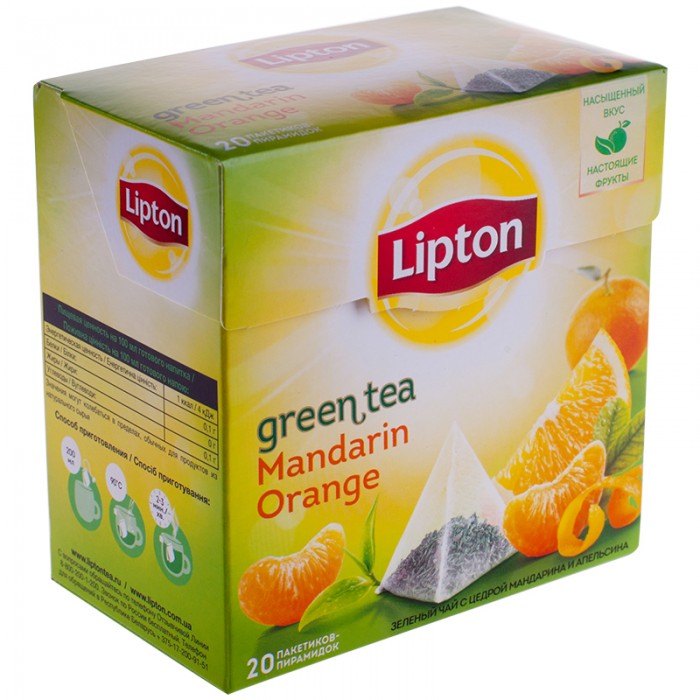  Lipton   Green Mandarin Orange 20 .