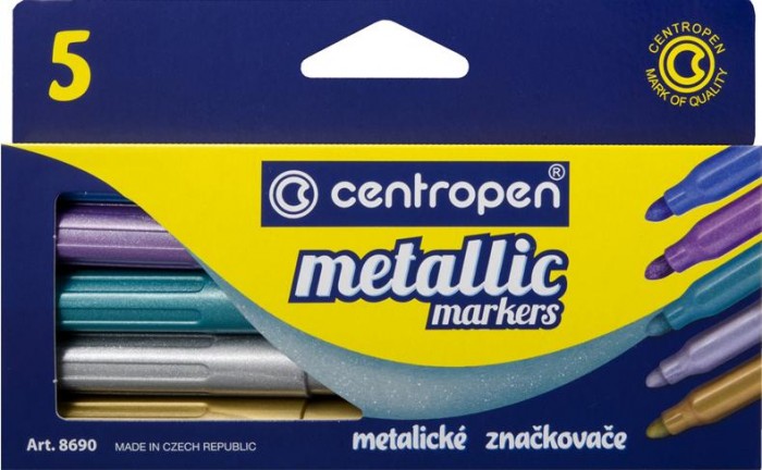  Centropen      Metallic Markers 2-3  5 