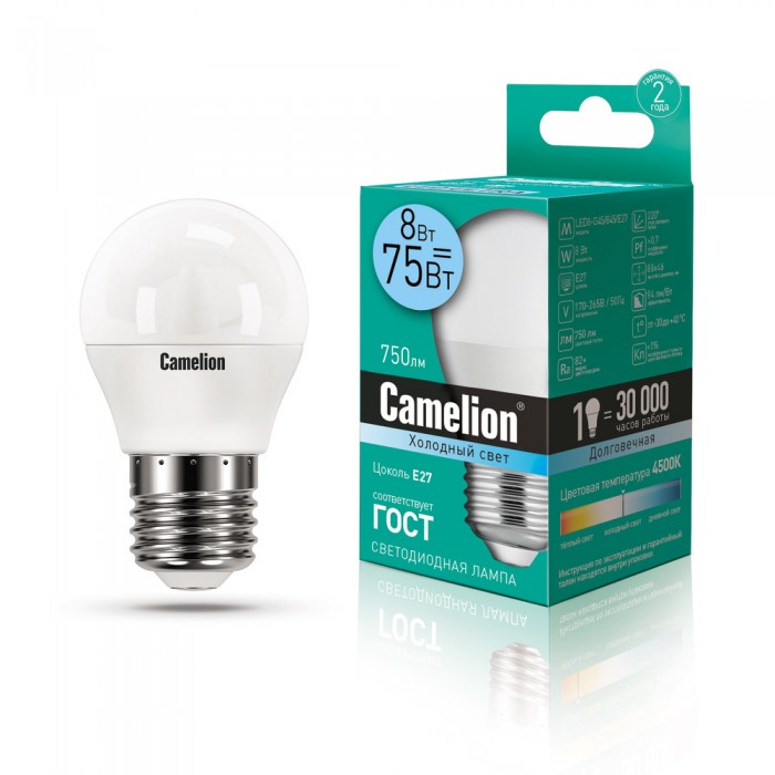  Camelion   LED8-G45/845/E27