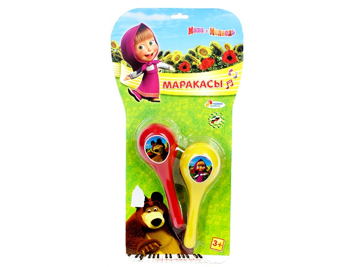 Музыкальный инструмент Играем вместе Маракасы Маша и медведь