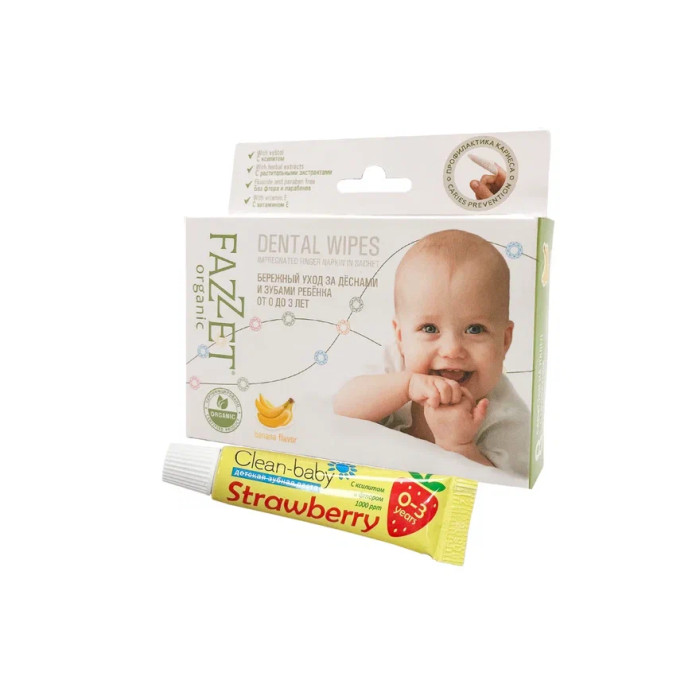  Fazzet     Organic Dental Wipes 8 . +   