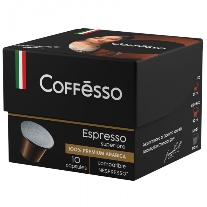  Coffesso    Espresso Superiore   Nespresso 10 .