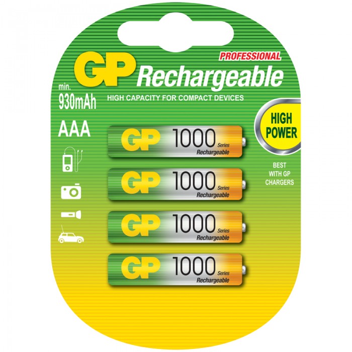  GP  AAA (HR03) 1000mAh 4 .