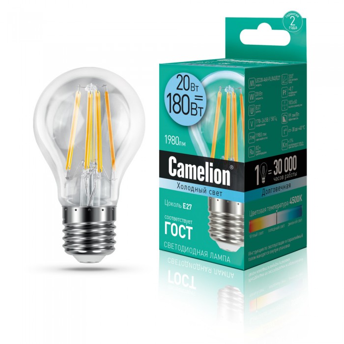  Camelion   LED20-A60-FL/845/E27