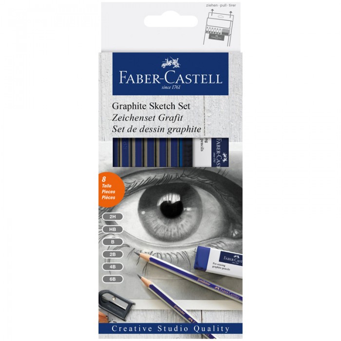  Faber-Castell   Goldfaber     2H-6B 6 .