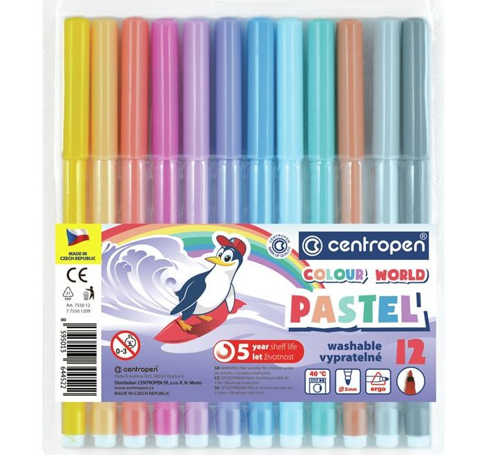  Centropen   Colour World Pastel 12 