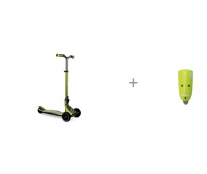 Трехколесный самокат Globber Ultimum и электронный сигнал Mini Buzzer - Зелёный Трехколесный самокат Globber Ultimum и электронный сигнал Mini Buzzer - Зелёный