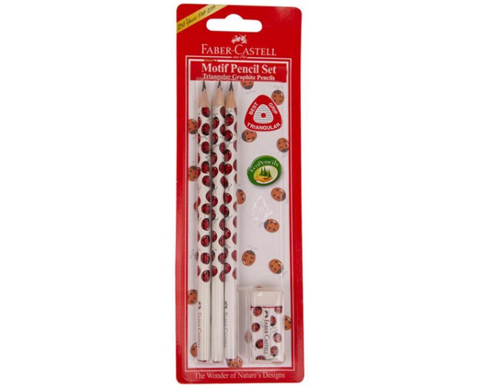  Faber-Castell :    / B Triangular Ladybird 3 .