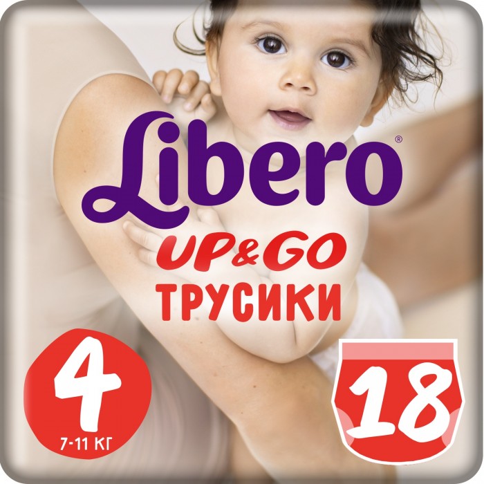  Libero - Up&Go Size 4 (7-11 ) 18 .