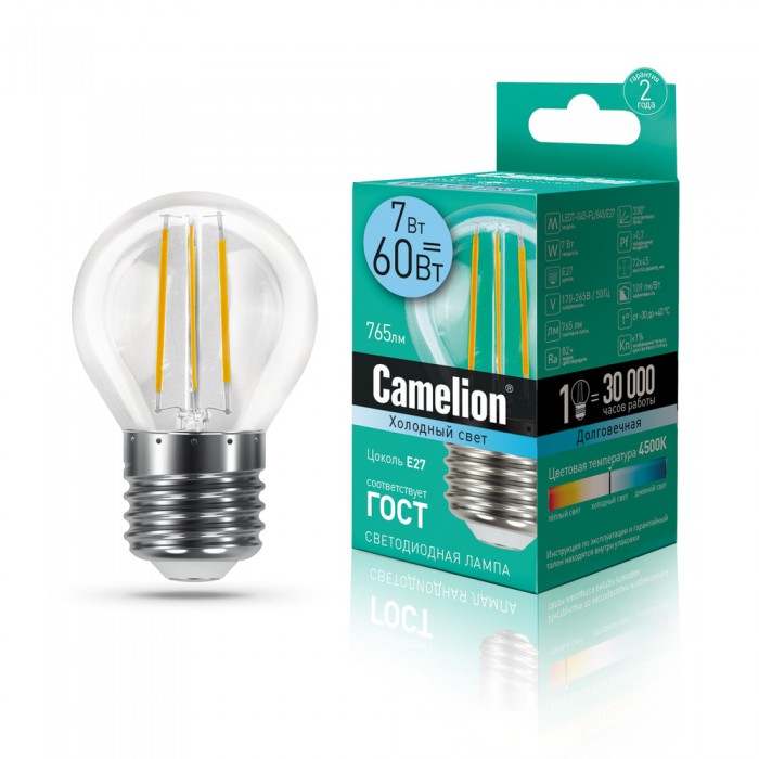  Camelion   LED7-G45-FL/845/E27