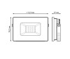  Gauss  LED Elementary 20W 1750lm 6500K 200-240V IP65 - Gauss  LED Elementary 20W 1750lm 6500K 200-240V IP65