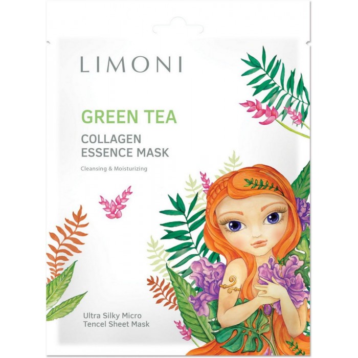  Limoni          Green tea collagen essence mask 25 