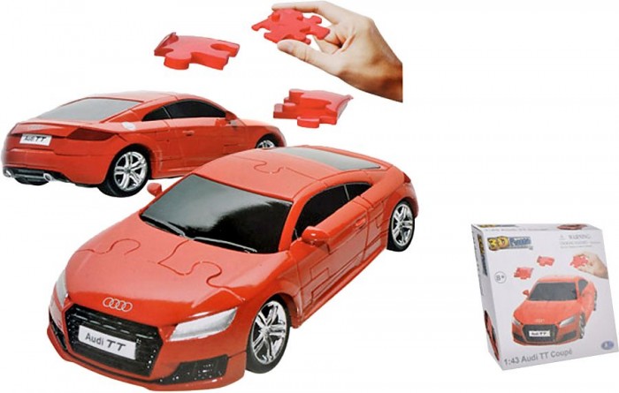  Happy Well Audi TT Coupe 3D Puzzle Non Assemble 1:43