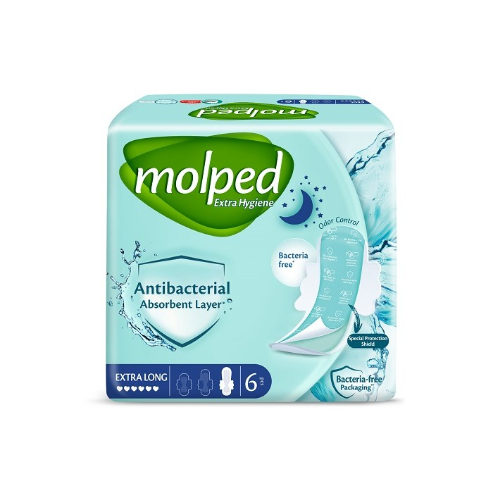  Molped    Antibacterial Extra Long 6 .