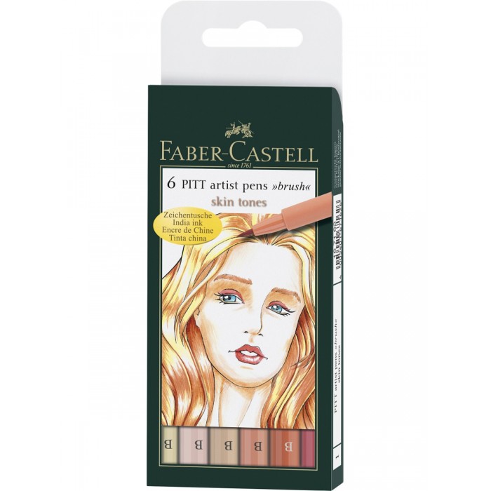  Faber-Castell   PITT artist pen 6 .