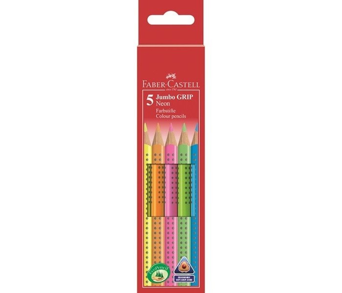  Faber-Castell   Jumbo Grip Neon 5 .