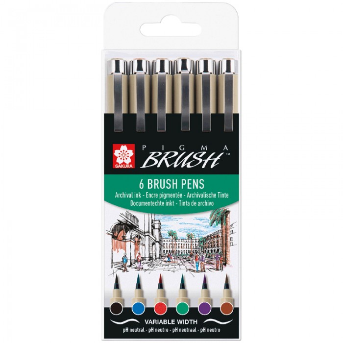  Sakura    Pigma Brush 6 .