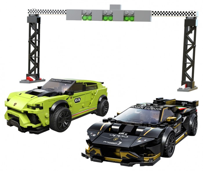  Lego Speed Champions Lamborghini Urus ST-X & Lamborghini Huracan Super Trofeo