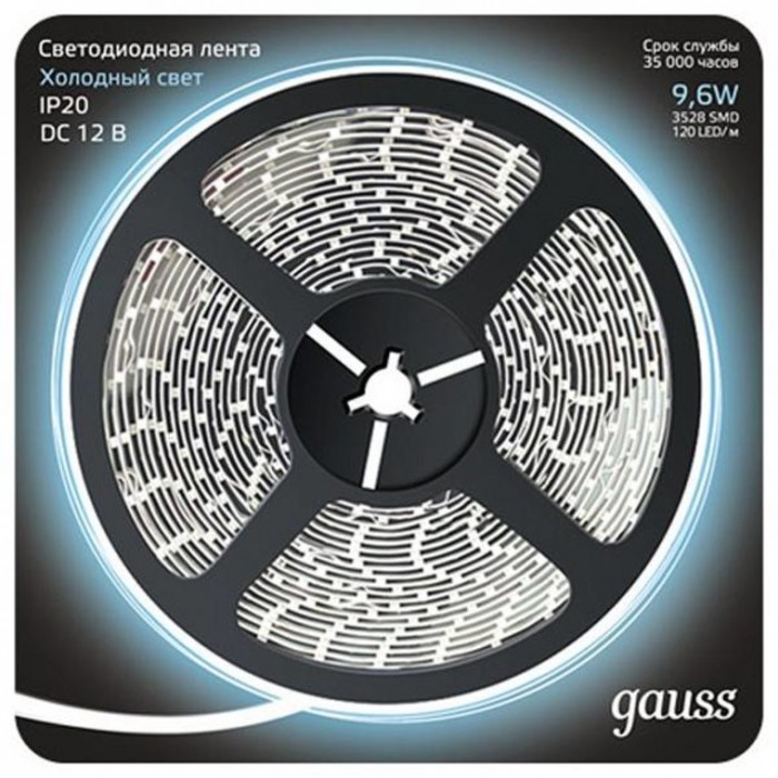  Gauss  LED 2835/120-SMD 9.6W 12V 6500K 5 