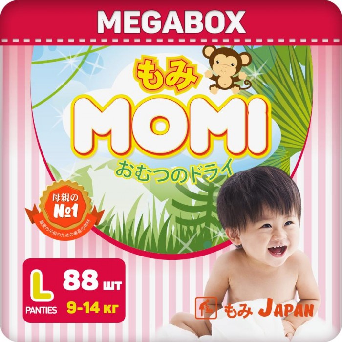  Momi Monkey Megabox - L (9-14 ) 88 .