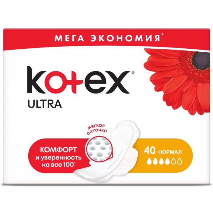  Kotex  Ultra Normal  40 .