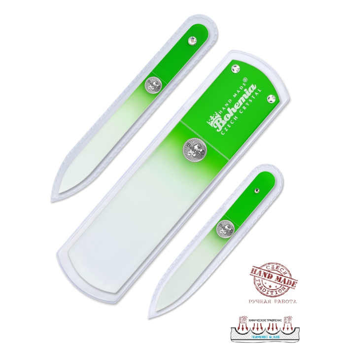  Bohemia Czech Glass Nail Files      165 ,    115   90 