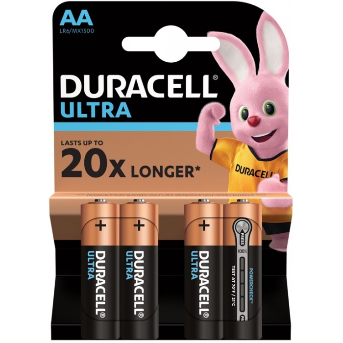  Duracell   UltraPower AA (LR06) 4 .