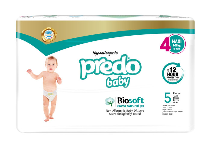  Predo Baby  4 Maxi Size (7-18 ) 5 .