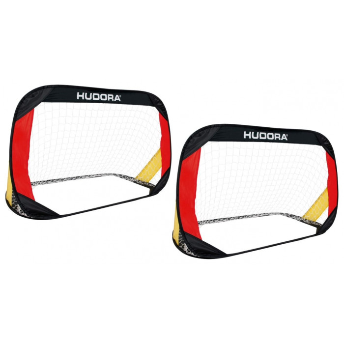  Hudora   Soccer goal pop up set of 2