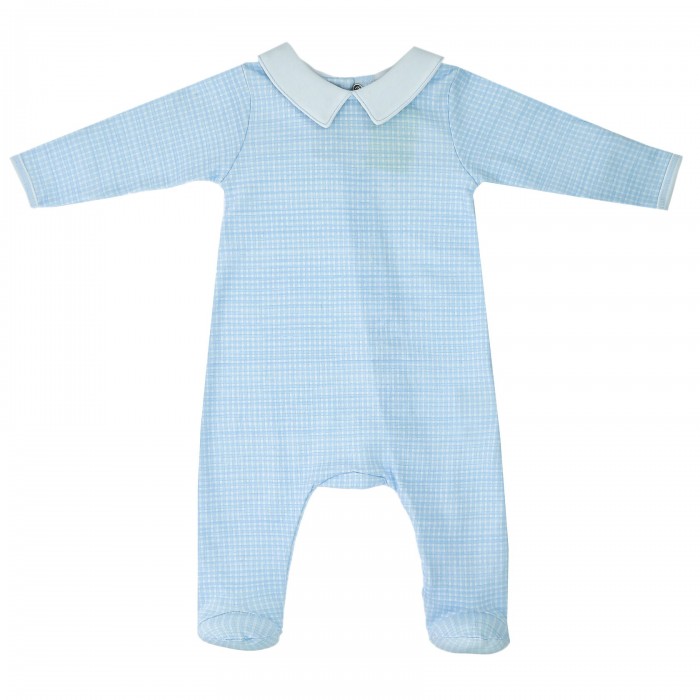  Magnolia baby    Emb Collared Footie