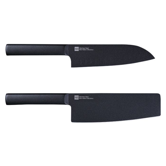  HuoHou   5Cr15MoV Stainless Steel Knives 2in1