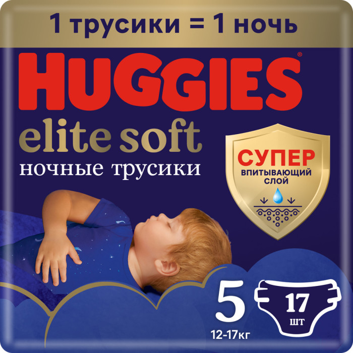  Huggies   Elite Soft  12-17  5  17 .